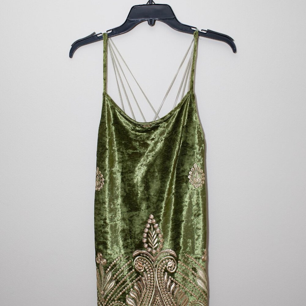 LENNI the Label Velvet Embroidered Dress - Picture 2 of 2